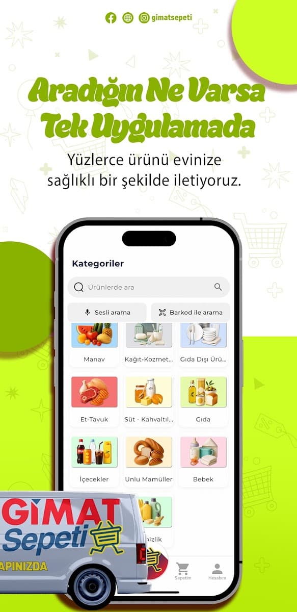 Gimat Sepeti uygulama tanıtım görseli