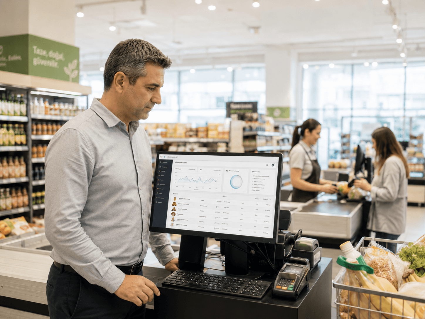 Omega Retail ERP'yi kullanan bir perakende mağazası